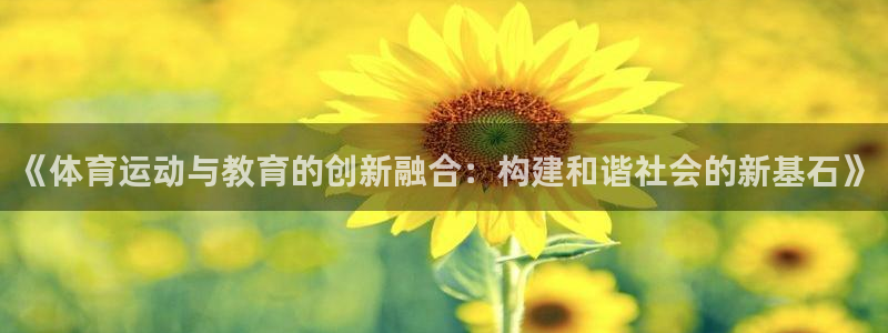 《体育运动与教育的创新融合：构建和谐社会的新基石》